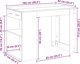 vidaXL Γραφείο με συρτάρι και ράφι, μαύρο, 102x62x77,5 εκ.