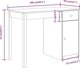 Biurko vidaXL Λευκό 100 cm x 50 cm