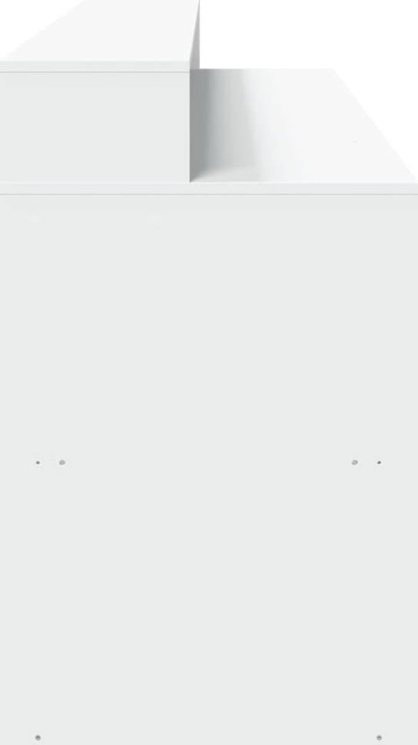 Γραφείο vidaXL με φωτισμό LED, λευκό, 200x55x91 cm