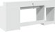 Γραφείο vidaXL με φωτισμό LED, λευκό, 200x55x91 cm
