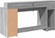 Biurko vidaXL Biurko z podswietleniem LED szary dab sonoma 160x55x91 cm