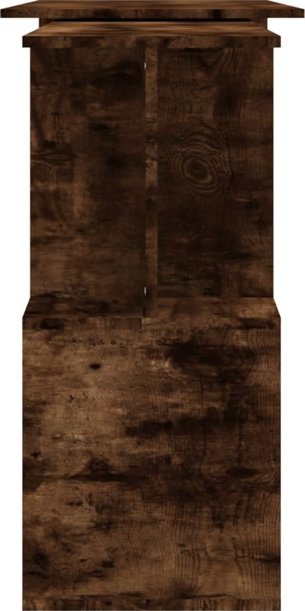vidaXL Γραφείο Γωνιακό, Καπνιστό Δρυς, 200x50x76 εκ.