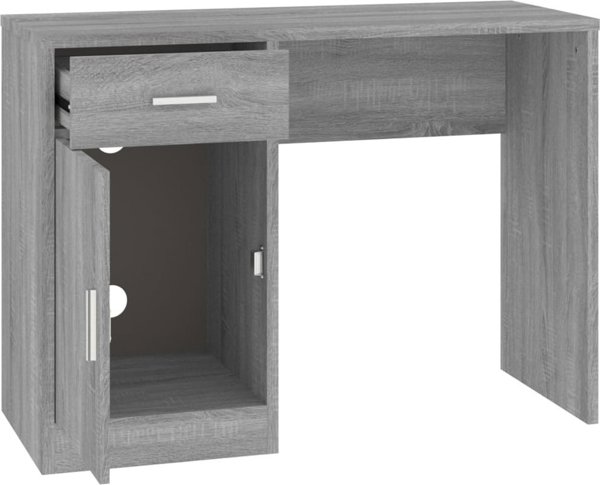 Biurko vidaXL Szare 100 cm x 40 cm