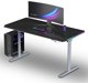 Ultradesk Quest Gaming Desk, Ηλεκτρικό Γραφείο με Ρύθμιση Ύψους 72-120cm, Επιφάνεια 140x70cm, Γκρι-Μαύρο