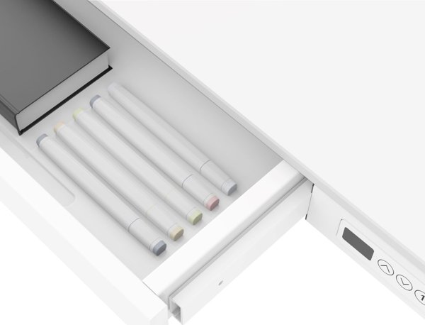 Biurko ACTIVEJET z elektryczna regulacja wysokosci 140x70 ET119W-C bialy