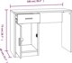 vidaXL Γραφείο Λευκό 100 cm x 40 cm