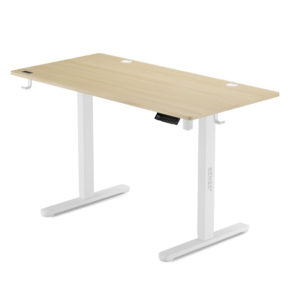 SENSE7 Nojo Ηλεκτρικό Γραφείο με Ρύθμιση Ύψους 120x60cm, White Pine