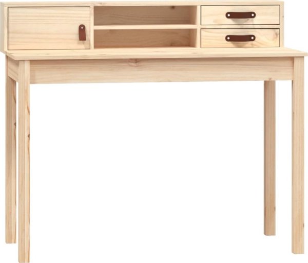 Biurko vidaXL Biurko, 110x50x93 cm, lite drewno sosnowe