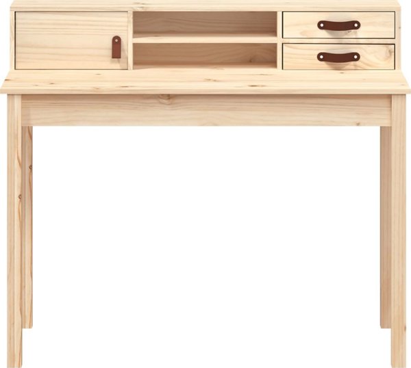 Biurko vidaXL Biurko, 110x50x93 cm, lite drewno sosnowe