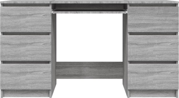 Biurko vidaXL Szare 140 cm x 50 cm