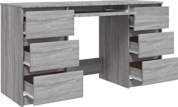 Biurko vidaXL Szare 140 cm x 50 cm