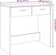 vidaXL Γραφείο από σύνθετο ξύλο, παλιό ξύλο, 80x40x75 εκ