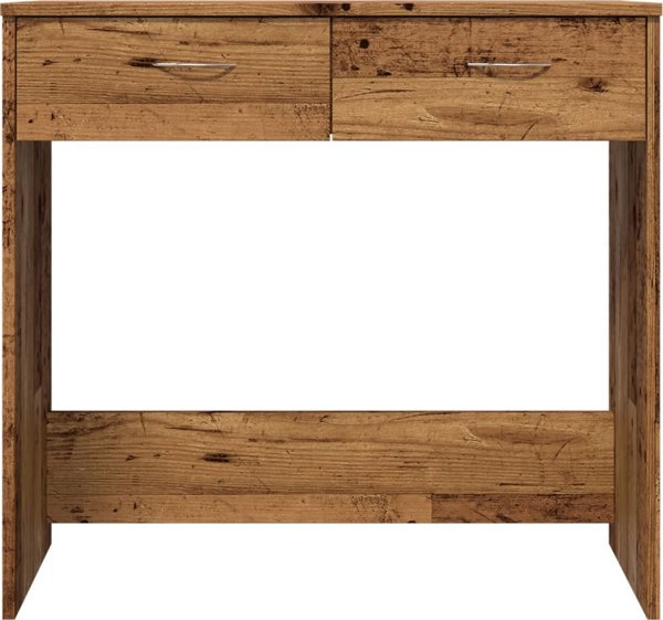 vidaXL Γραφείο από σύνθετο ξύλο, παλιό ξύλο, 80x40x75 εκ