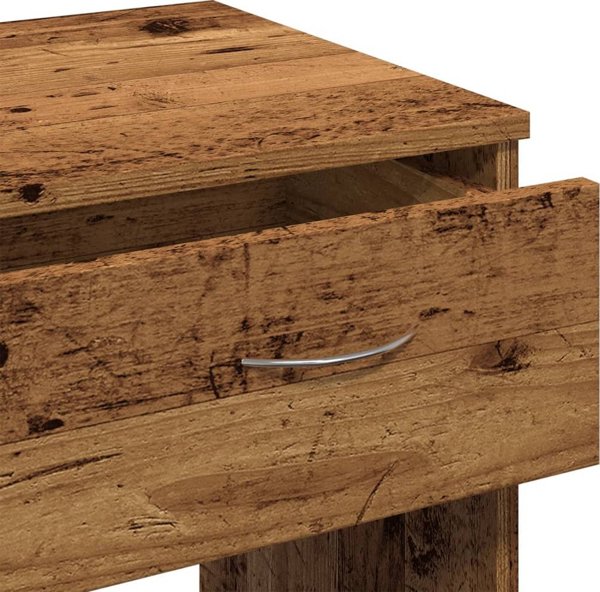 vidaXL Γραφείο από σύνθετο ξύλο, παλιό ξύλο, 80x40x75 εκ