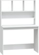 Γραφείο vidaXL με ράφια, λευκό, 102x45x148 cm, ξυλοπολυμερές υλικό
