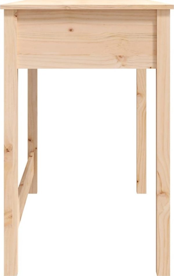 Biurko vidaXL Biurko z szufladami, 100x50x78 cm, lite drewno sosnowe
