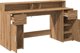 vidaXL Γραφείο με LED φωτισμό, δρυς artisian, 160x55x91 εκ.