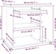vidaXL Γραφείο καφέ 80x50 cm