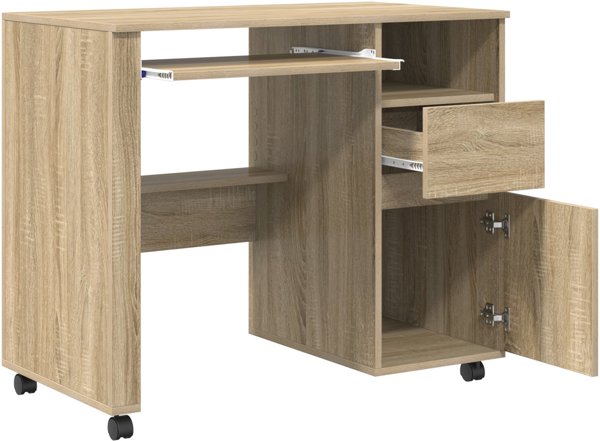 Γραφείο VidaXL από Ξύλο Sonoma Oak, Μεσαίου Μεγέθους