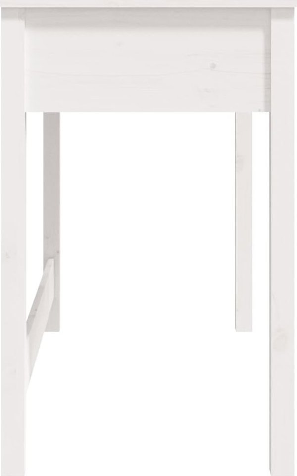 Επιτραπέζιο γραφείο vidaXL με συρτάρια, 100x50x78 εκ., λευκό, μασίφ πεύκο