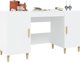 Biurko vidaXL Biale 140 cm x 50 cm