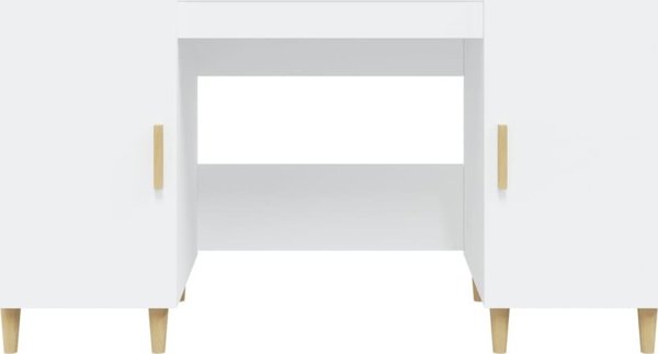 Biurko vidaXL Biale 140 cm x 50 cm