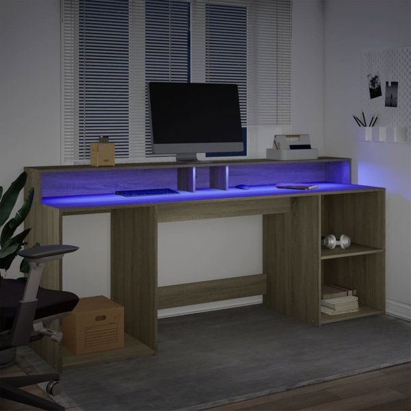 Καθιστικο γραφειο vidaXL με φωτισμο LED