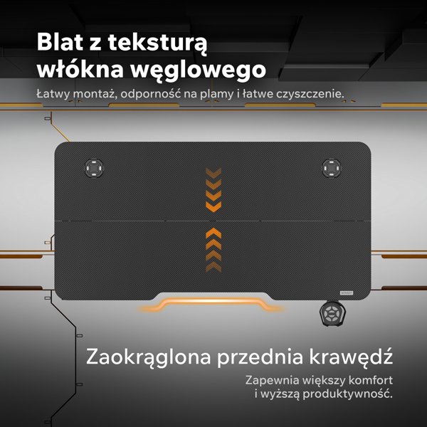 SENSE7 Γραφείο VAMO 120x60cm, Μαύρο
