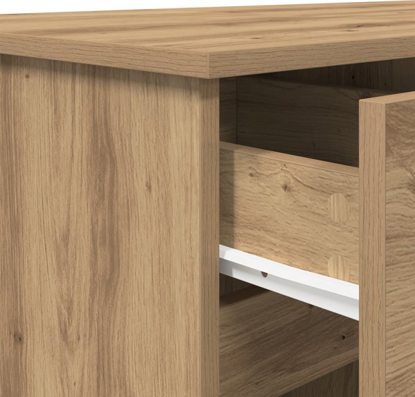 Γραφείο vidaXL Artisan Δρυς 140x49x76 εκ.