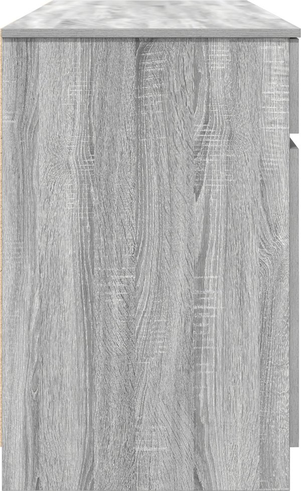 Γραφείο vidaXL 140x49x76 εκ. από Ξύλο σε Χρώμα Γκρι Sonoma
