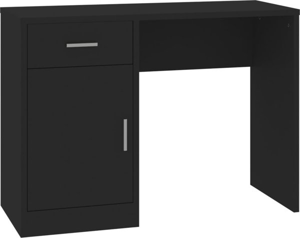 Biurko vidaXL Czarne 100 cm x 40 cm