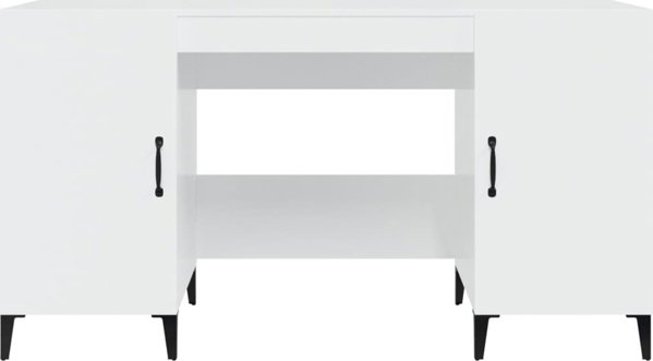 Βιβλιοθήκη vidaXL Λευκή 140x50 εκ.