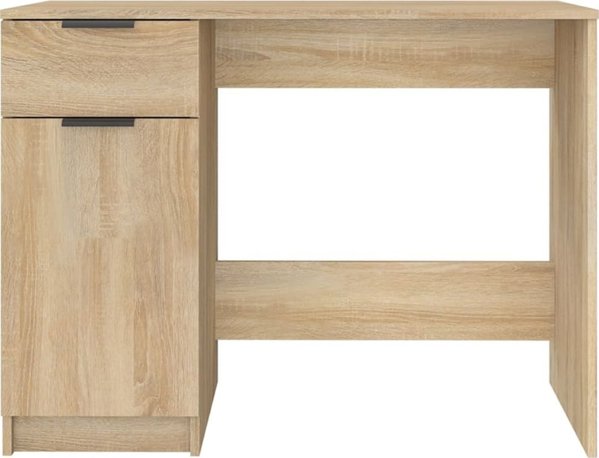 Biurko vidaXL ξύλινο γραφείο, ανοιχτό καφέ, 100x50 cm