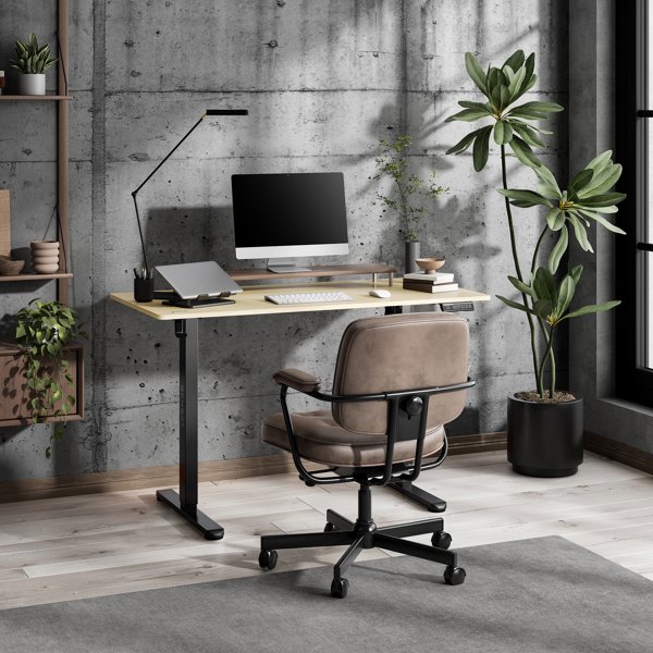 Γραφείο SENSE7 NOJO LIGHT Πεύκο - Μαύρο 120x60 εκ.