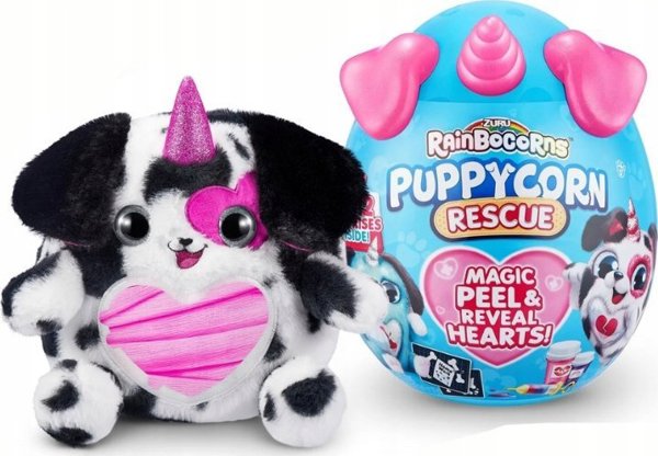 Bizak RAINBOCORNS βελούδινο παιχνίδι με αξεσουάρ Puppycorn Rescue, 9261