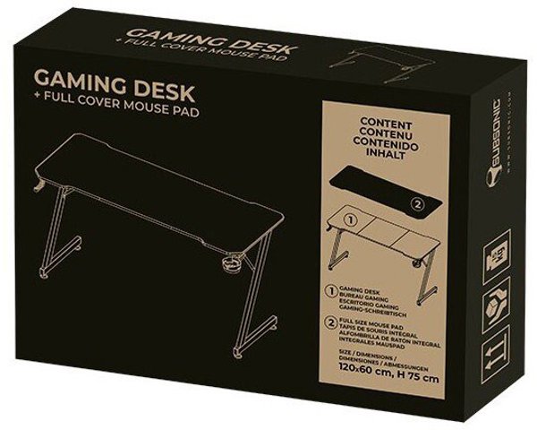 Black Gaming Desk GEM T-MLX59041 (3701221704162)