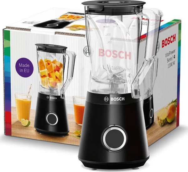Bosch VitaPower MMB6141B Μπλέντερ Κανάτας 1200W, Μαύρο
