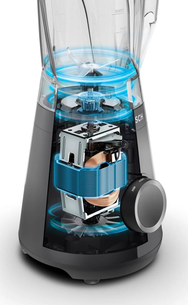 Bosch VitaPower MMB6141B Μπλέντερ Κανάτας 1200W, Μαύρο