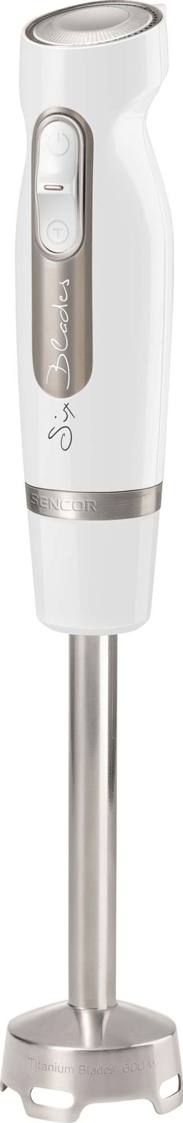Sencor SHB 4465VT-EUE3 Μπλέντερ Χειρός 1000W με Αξεσουάρ, Λευκό