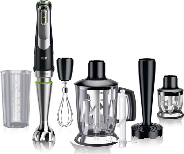 Braun MultiQuick 9 MQ9147X Μπλέντερ Χειρός 1200W με Τεχνολογία ActiveBlade & PowerBell Plus