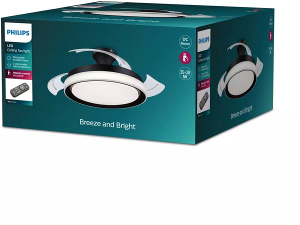 BLISS DC FAN CEILING 28W 35W BLACK