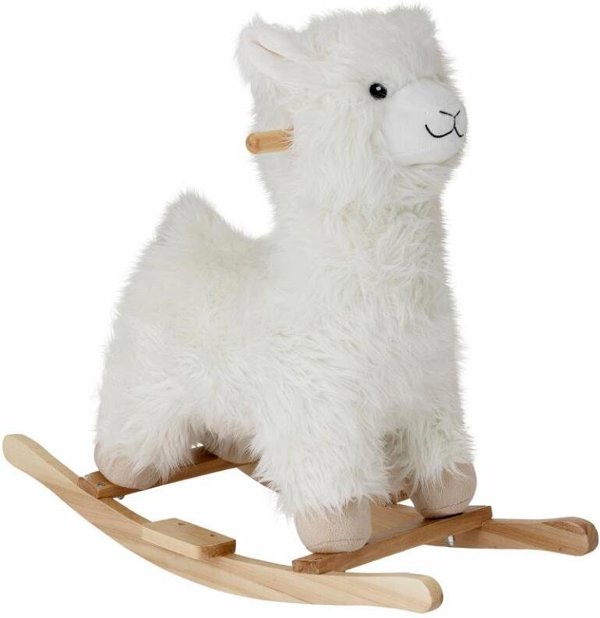 BLOOMINGVILLE MINI Kinto Gyngehest, Lama, Hvid, Polyester