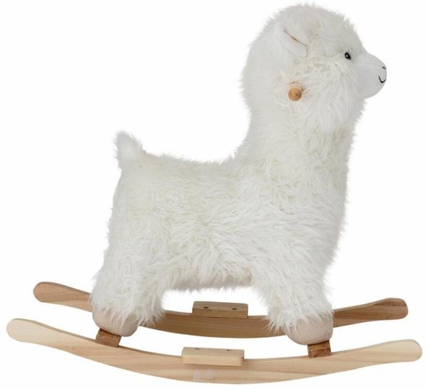 BLOOMINGVILLE MINI Kinto Gyngehest, Lama, Hvid, Polyester
