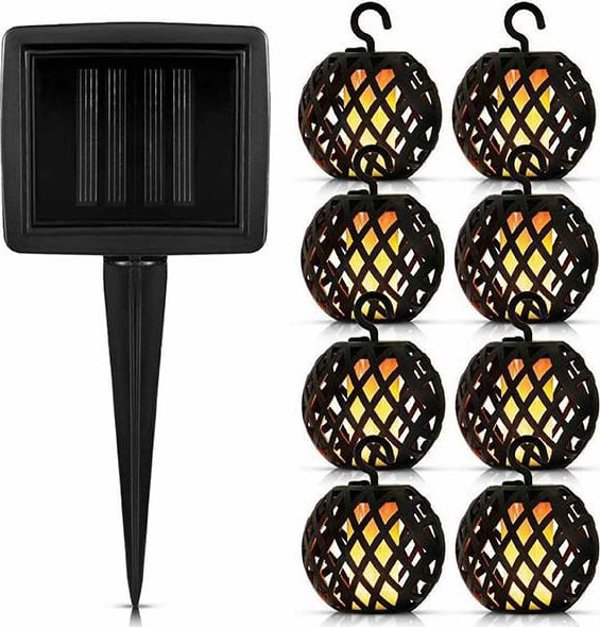 Blow 70-290# Ηλιακή γιρλάντα κήπου με μπάλες 8 led ζεστό gs-01