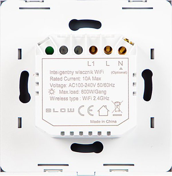 Blow 72-087# Έξυπνος Γυάλινος Διακόπτης Φωτός Wifi Tuya