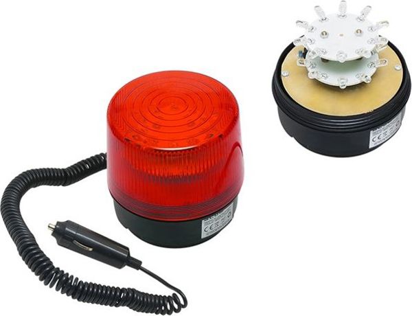 Blow Lampa ostrzegawcza LED 12V (na magnes, czerwona)