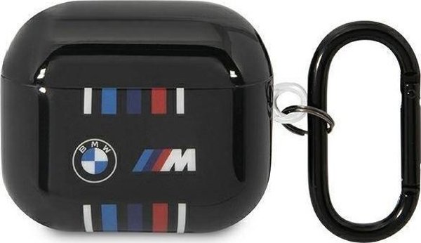 BMW Θήκη AirPods 3rd Gen, Σειρά Tricolor Stripes, Μαύρο
