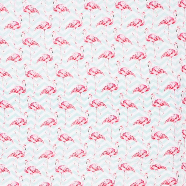 Bocianolandia Πάνα Μπαμπού 100% 120x120cm Flamingo, Αντιαλλεργική