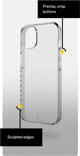 BodyGuardz BodyGuardz Carve Clear Case for the 2022 iPhone 14 standard