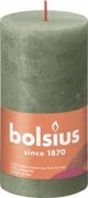 Bolsius Κερί Κορμού Rustic Shine, Πράσινη Ελιά, 130/68mm